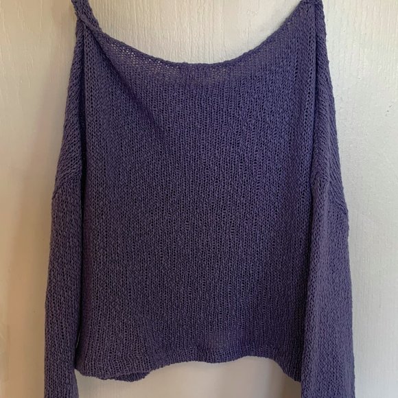 Lavender cropped knit sweater, Urban Outfitters - Picture 2 of 3